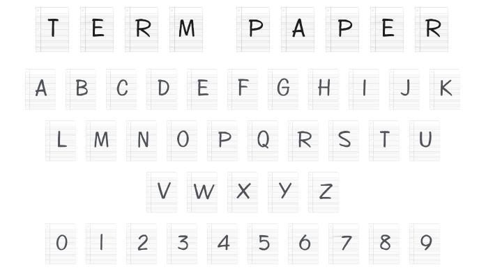 101! Term Paper Font