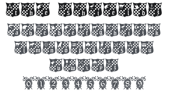 101! The Shieldz Font