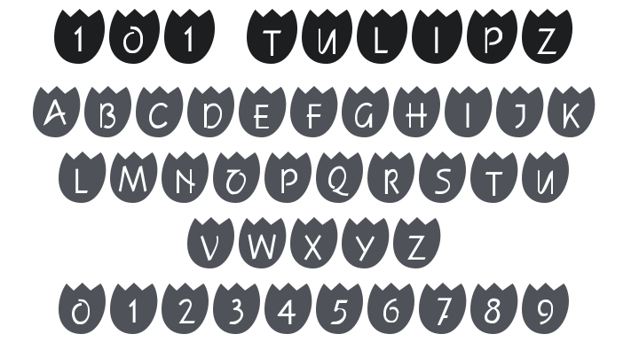 101! Tulipz Font