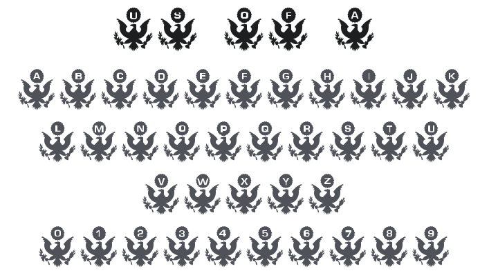 101! US of A Font