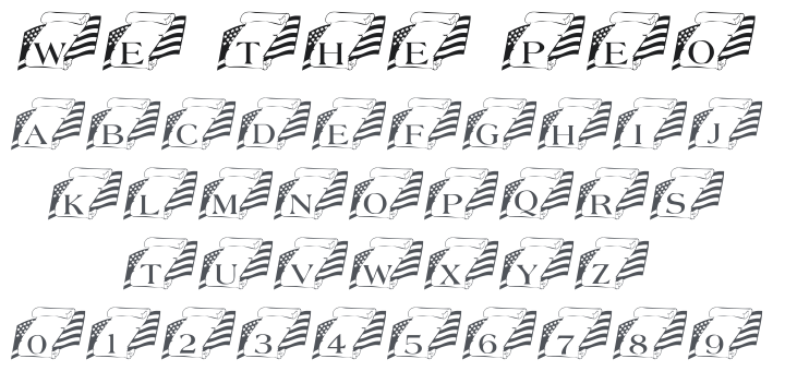 101! We the People Font