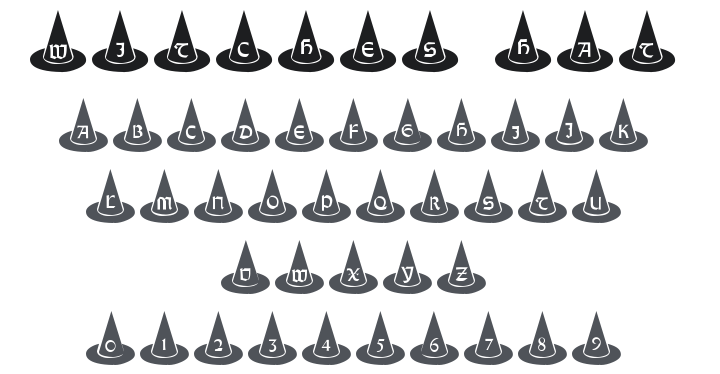 101! Witches Hat Font