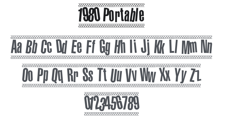 1980 Portable Font