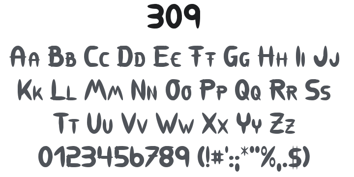 309 Font Family