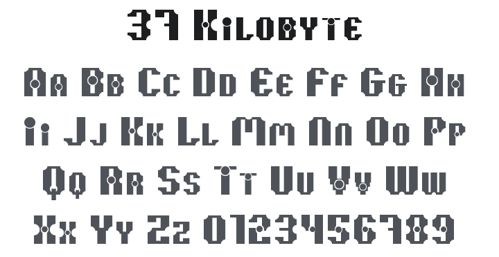 37 Kilobyte Font