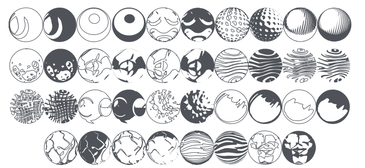 52 Sphereoids Font
