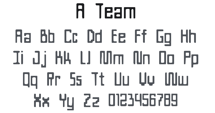 A Team Font