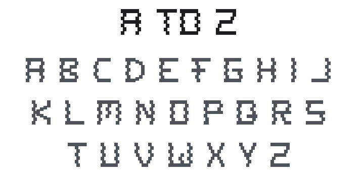 A to Z Font