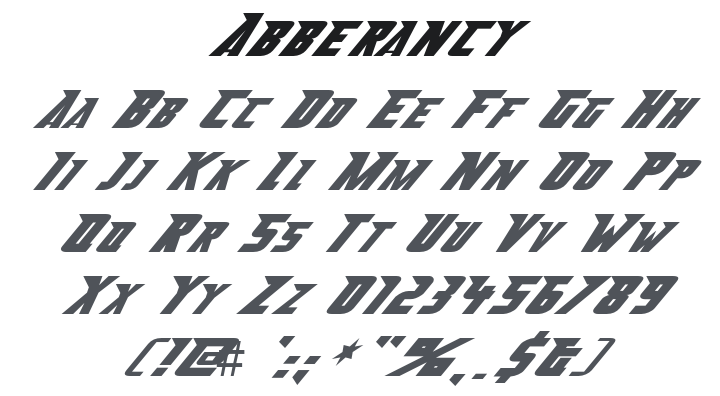 Abberancy Font