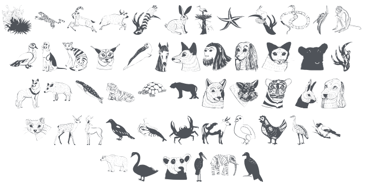 Abermals Animals Font