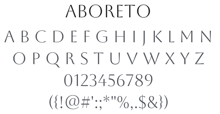 Aboreto Font