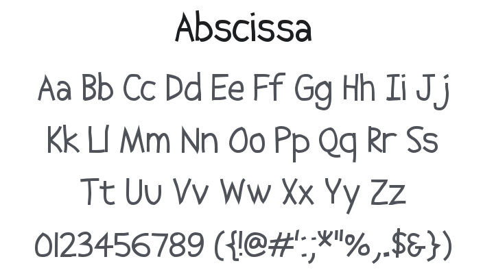 Abscissa Font Family