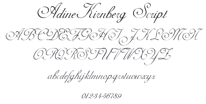 AdineKirnberg Script Font