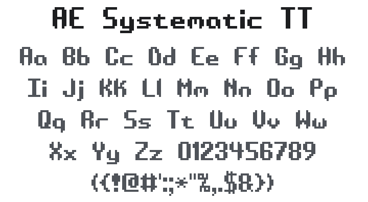 Æ Systematic TT Font