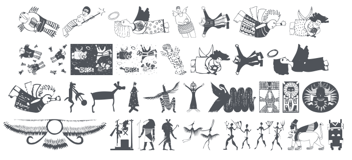 African Angels And Spirits Font