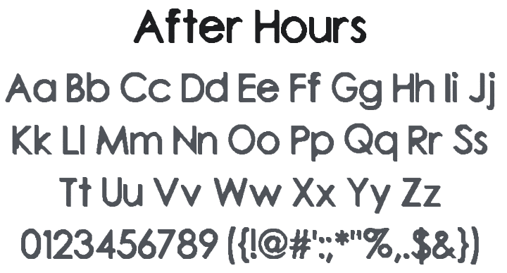 After Hours Font