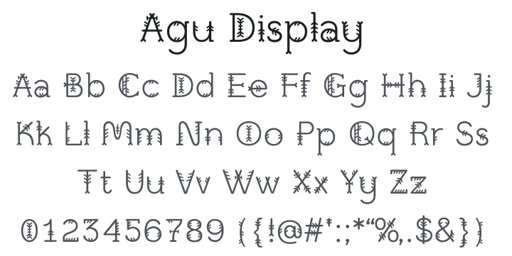 Agu Display Font Family