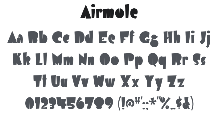 Airmole Font Family