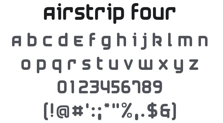 Airstrip Four Font
