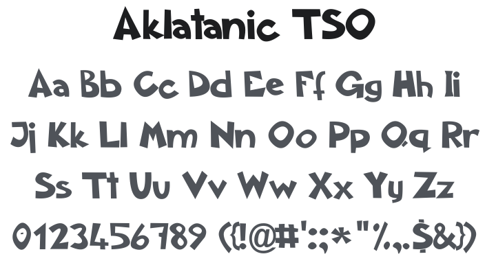 Aklatanic TSO Font