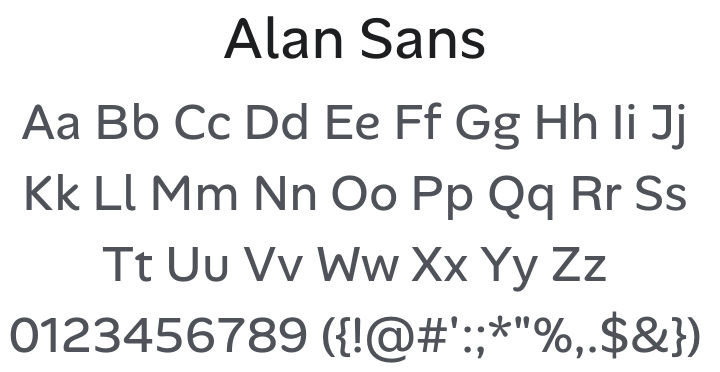 Alan Sans Font Family