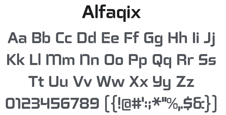 Alfaqix Font Family
