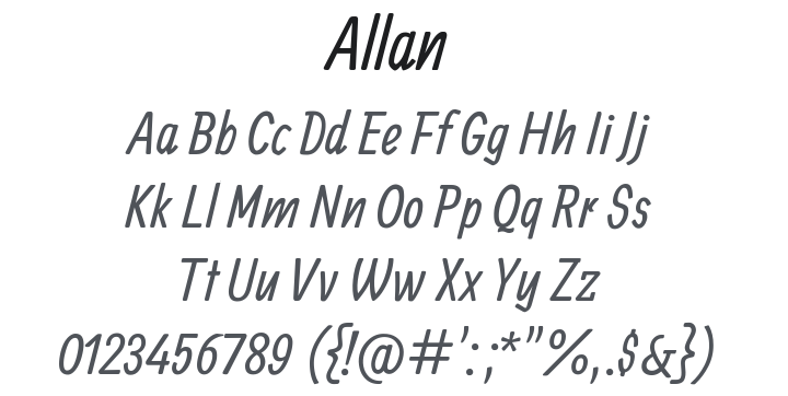 Allan Font Family