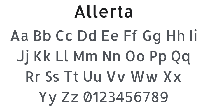 Allerta Font