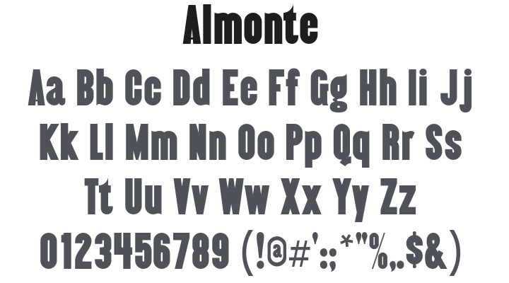 Almonte Font Family
