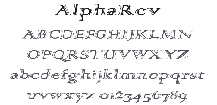 AlphaRev Font Family
