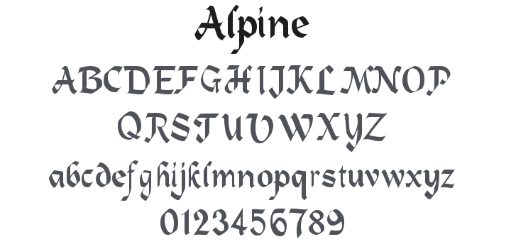 Alpine Font