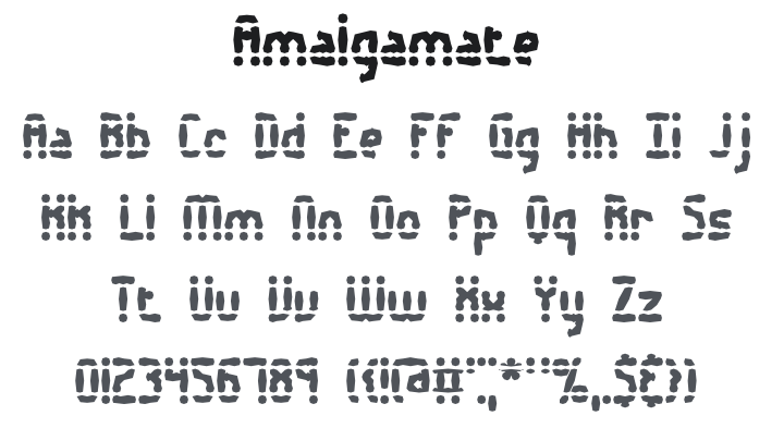 Amalgamate Font Family