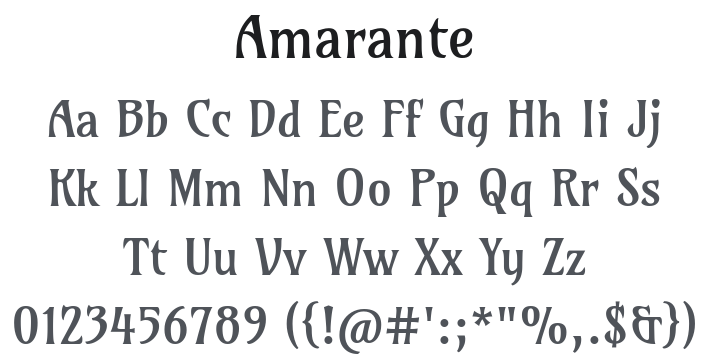 Amarante Font