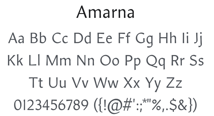Amarna Font Family