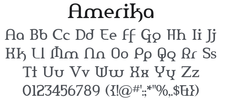 Amerika Font Family