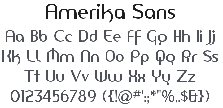 Amerika Sans Font