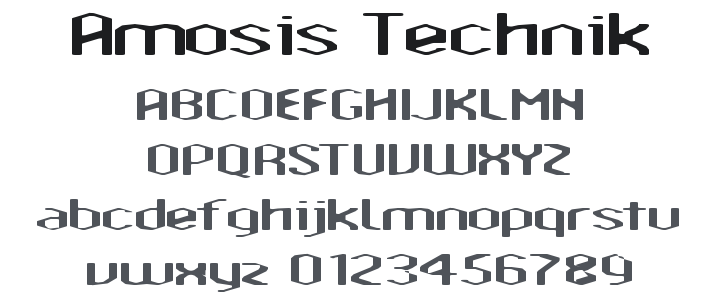 Amosis Technik Font