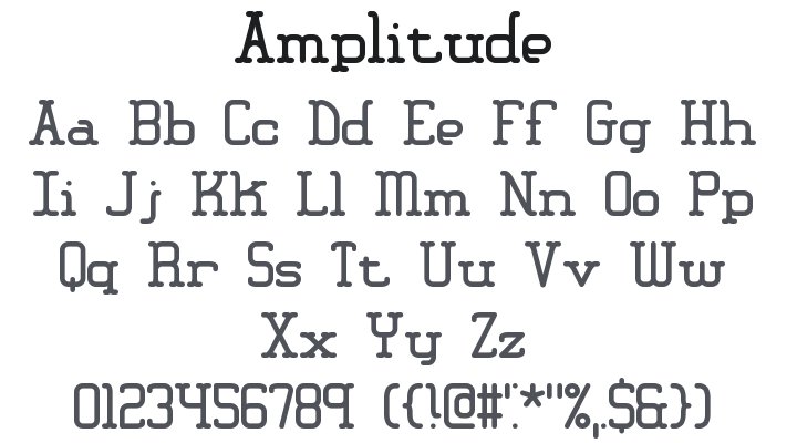 Amplitude Font