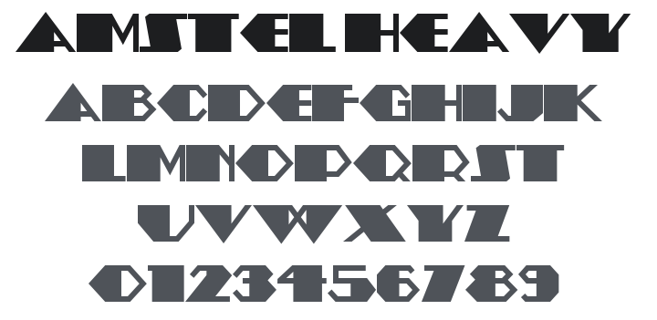 Amstel Heavy NF Font