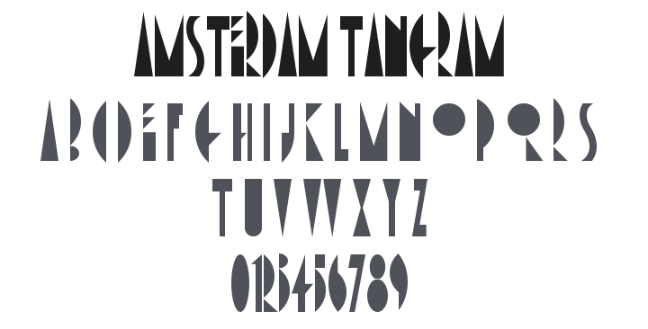 Amsterdam Tangram Font