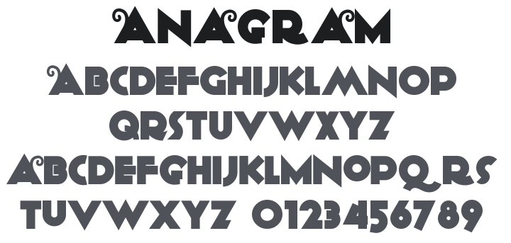Anagram Font