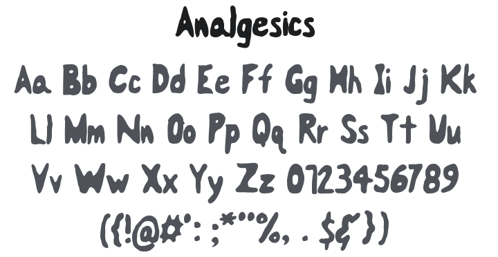 Analgesics Font