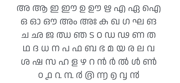 Anek Malayalam Font Family