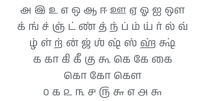 Anek Tamil Font Family