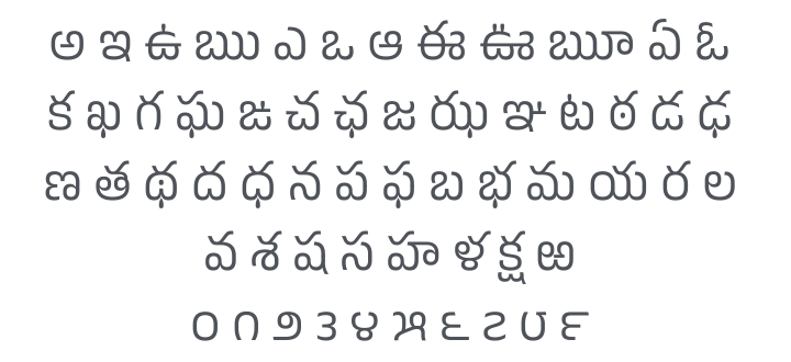Anek Telugu Font Family