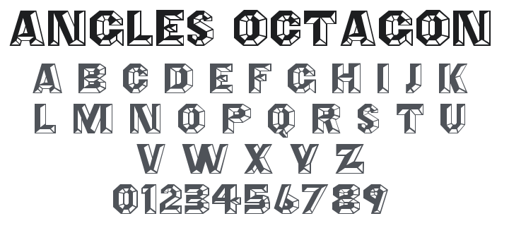 Angles Octagon Font