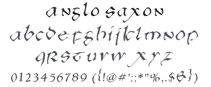 Anglo Saxon Font