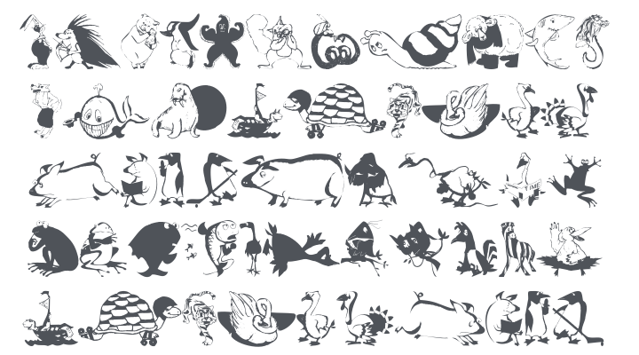 Animal Comedians Font