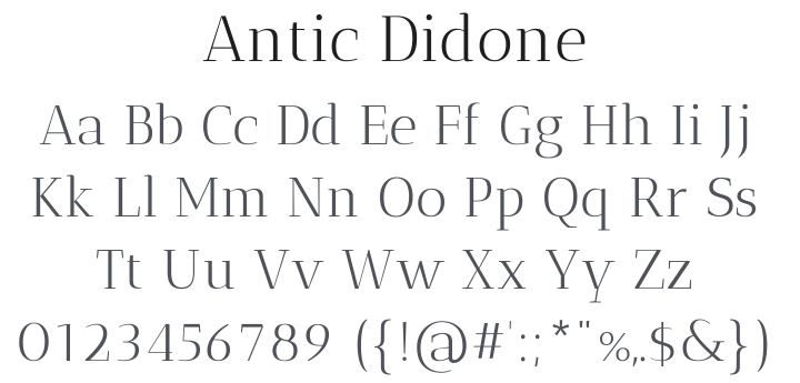 Antic Didone Font