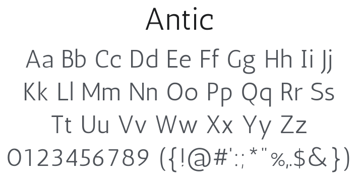 Antic Font
